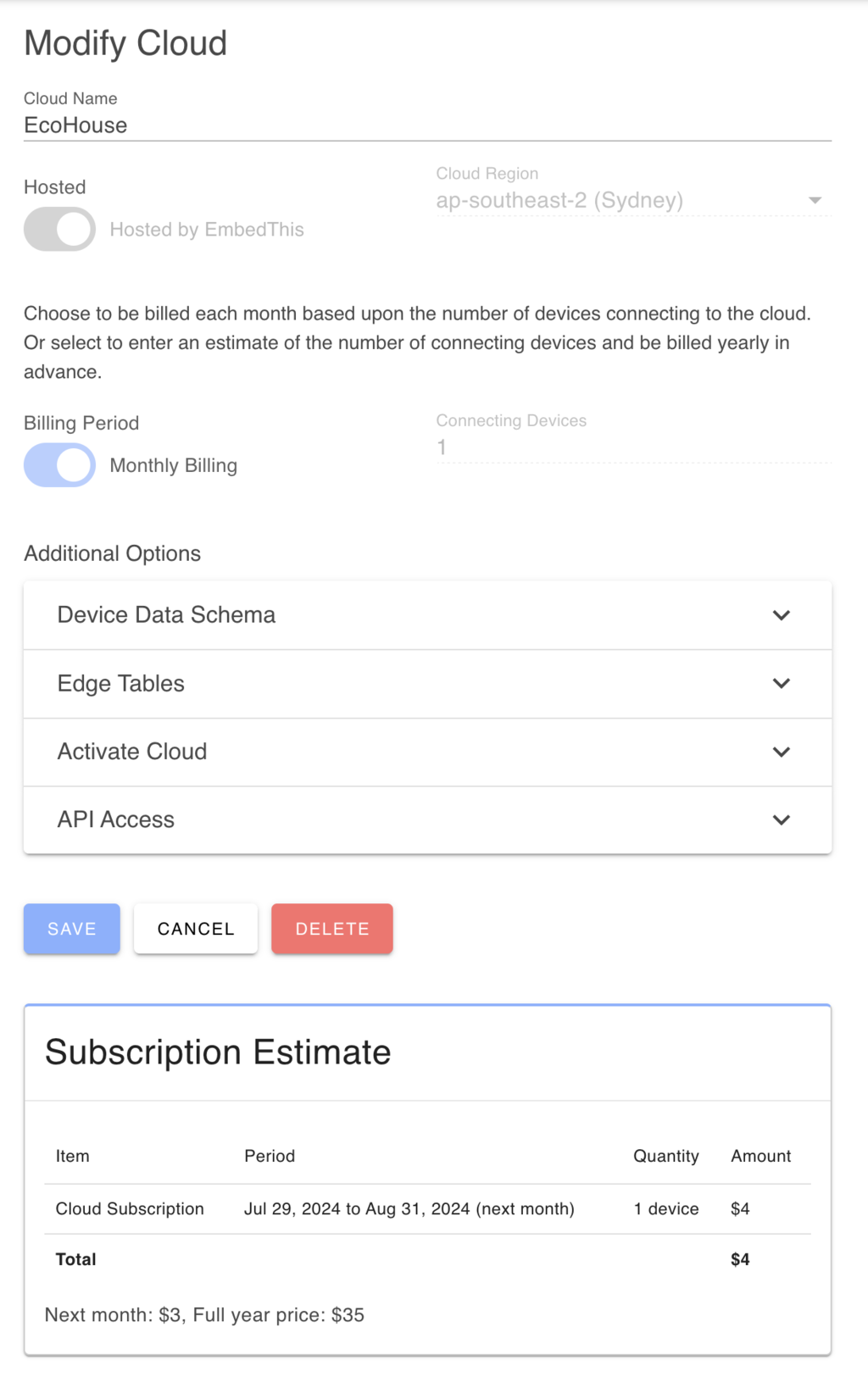 Updating the Schema