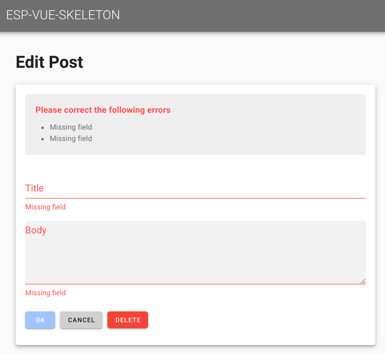validate