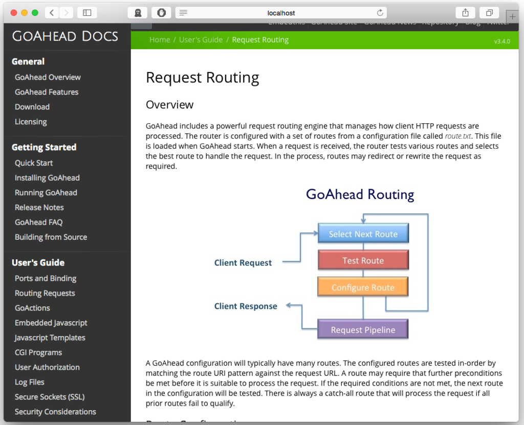GoAhead embedded web server documentation